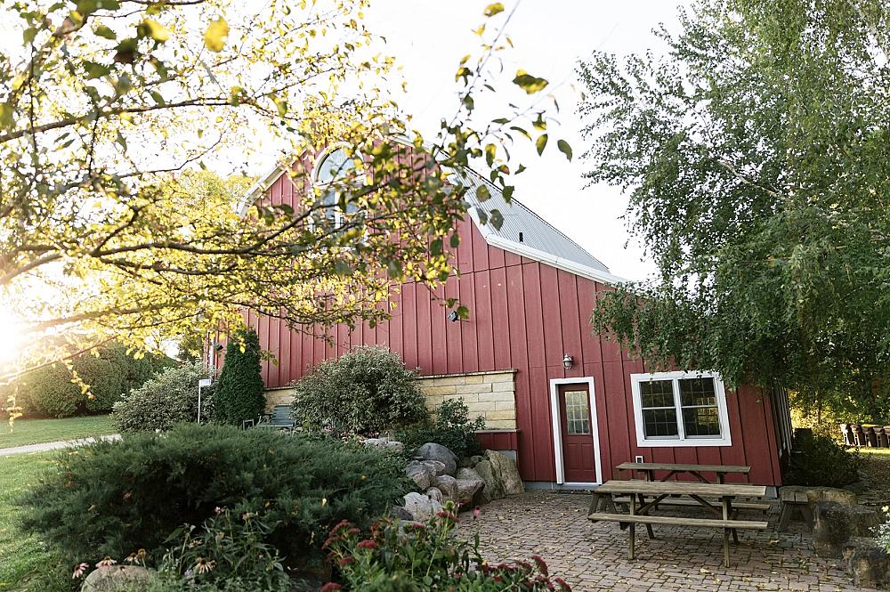 Featured Image- Red Barn surrounded by gardens