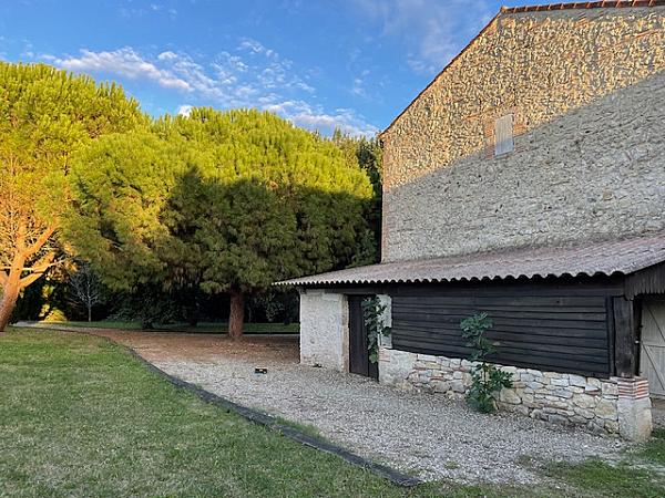 stone exterior of house