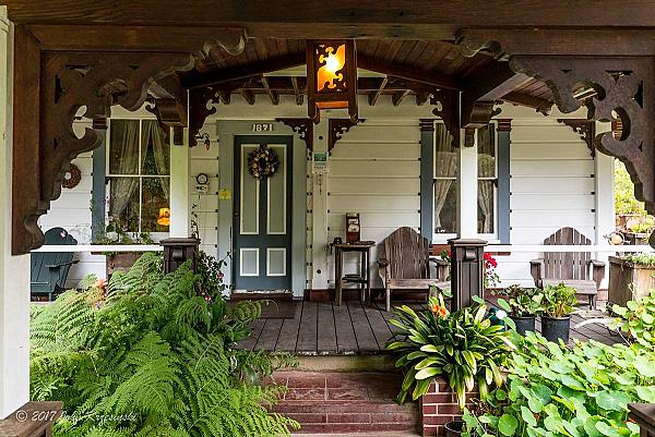 front door of farm house