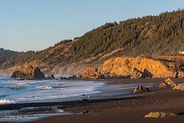 beach in front of farm