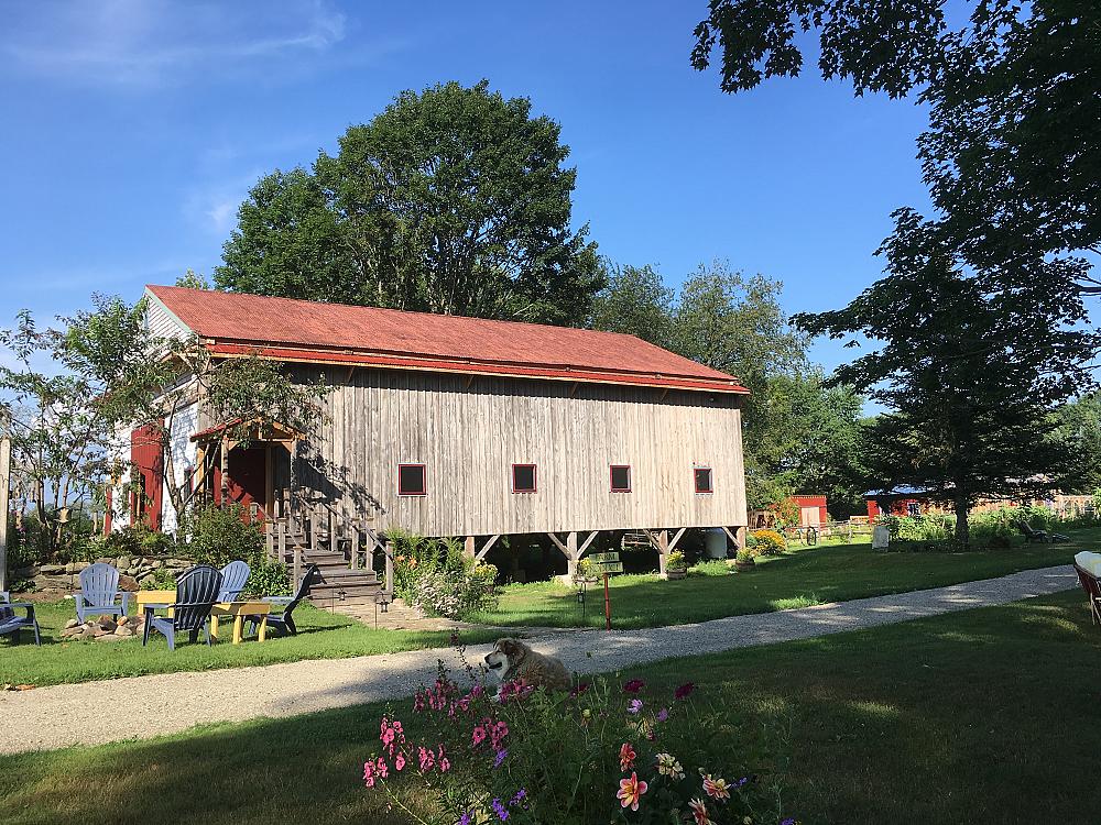 historic barn at blue heron farm and retreat