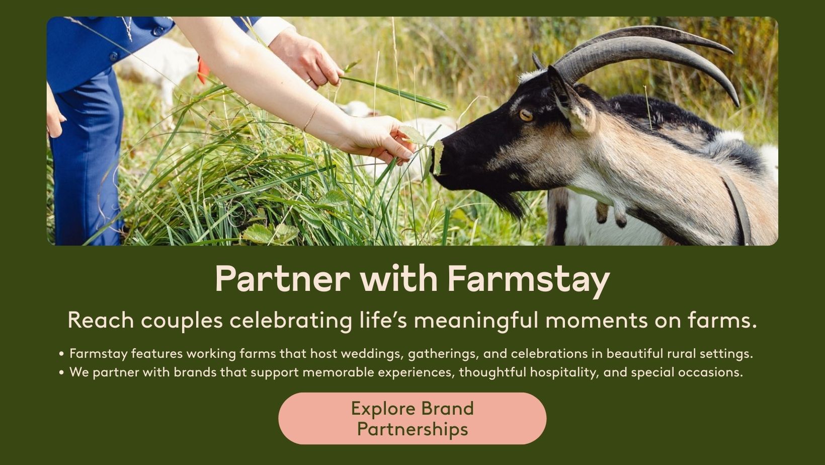 Reach couples celebrating life’s meaningful moments on farms.