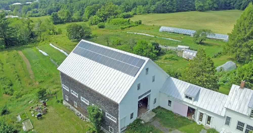 Picture of the white barns at Full Circle Farm 