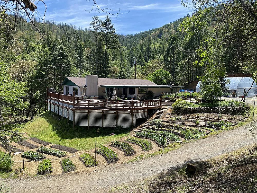Farmhouse and garden