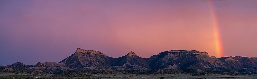sunset over the mountains