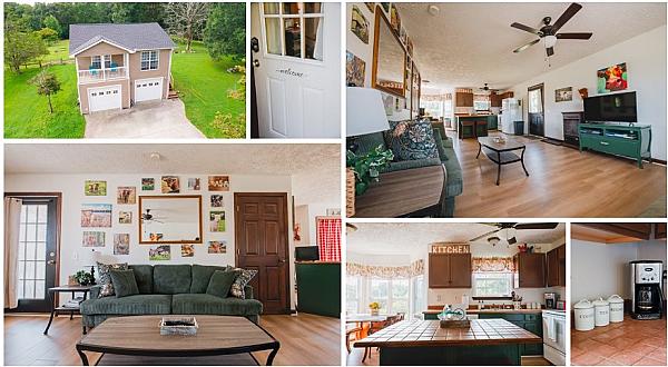 Farmstay Apartment at Little Tail Farms with full kitchen, living area and comfortable family accommodations near Chattanooga, Tennessee