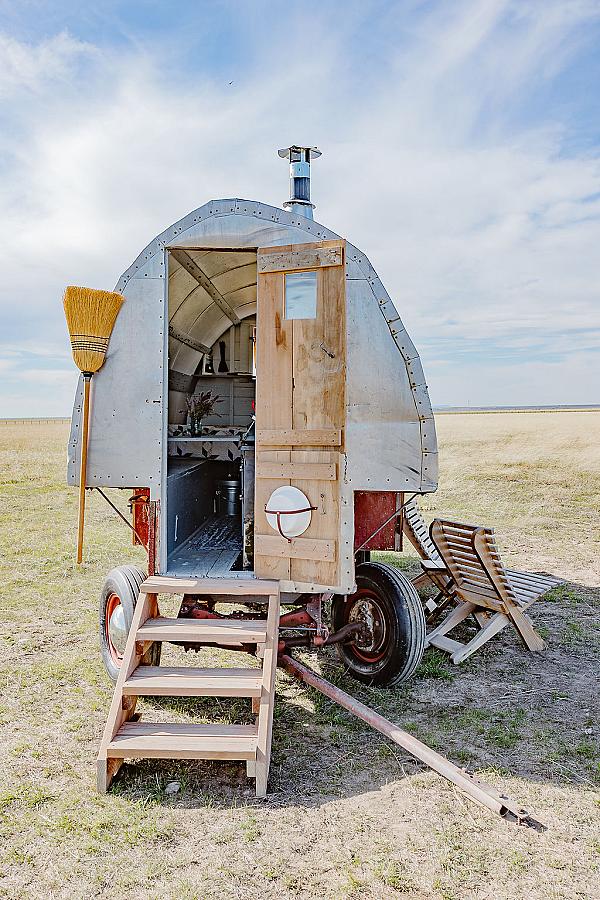 shepherds wagon with stairs