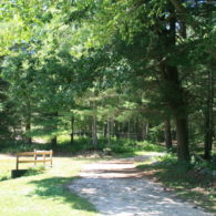 Entrance to the riding trails