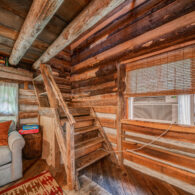 Log Cabin Sleeping stairs