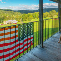 Porches and rockers - overlooking the farm, valley and Blue Ridge.