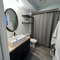 100 Year Old Farmhouse Farm Stay Main Floor Bathroom