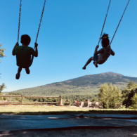 Swinging with a view of Mt Monadnock