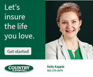 young woman in country Financial ad