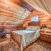Authentic Log Cabin sleeping loft