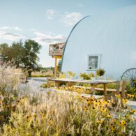 Enjoy dinner watching the sunset